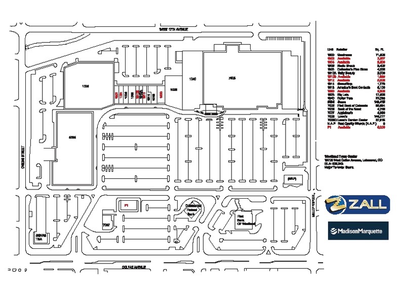 10555-10785 W Colfax Ave, Lakewood, CO for rent - Site Plan - Image 2 of 10