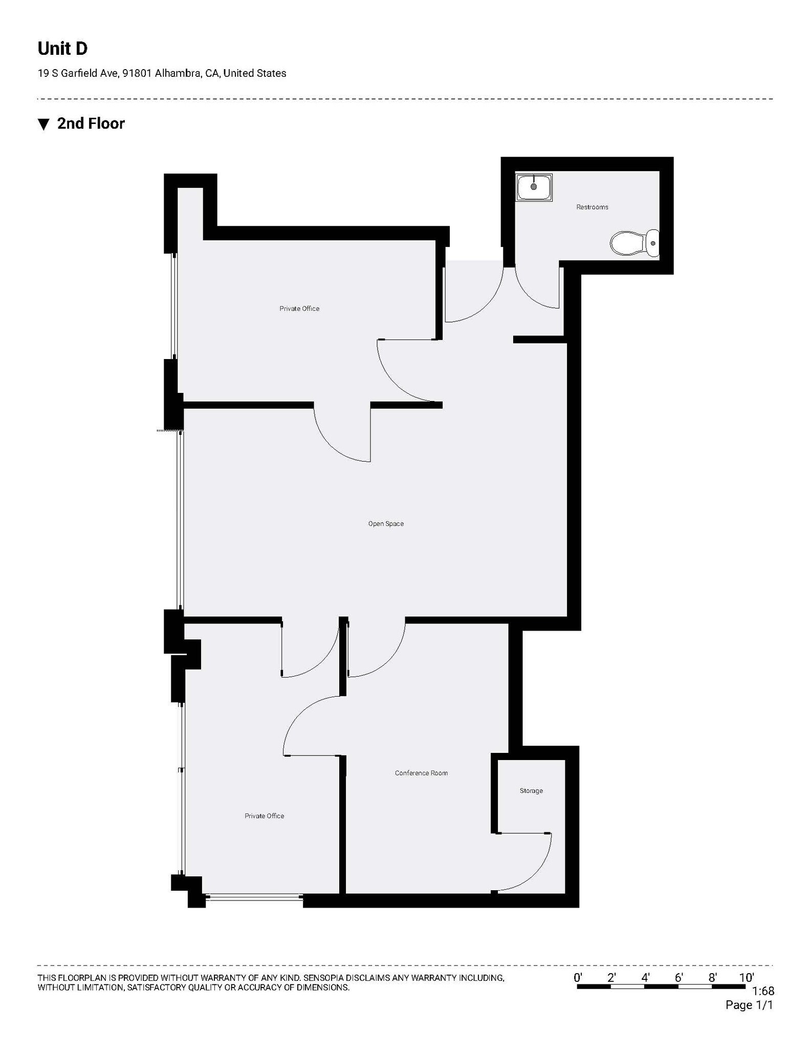 19 S Garfield Ave, Alhambra, CA to rent Floor Plan- Image 1 of 1