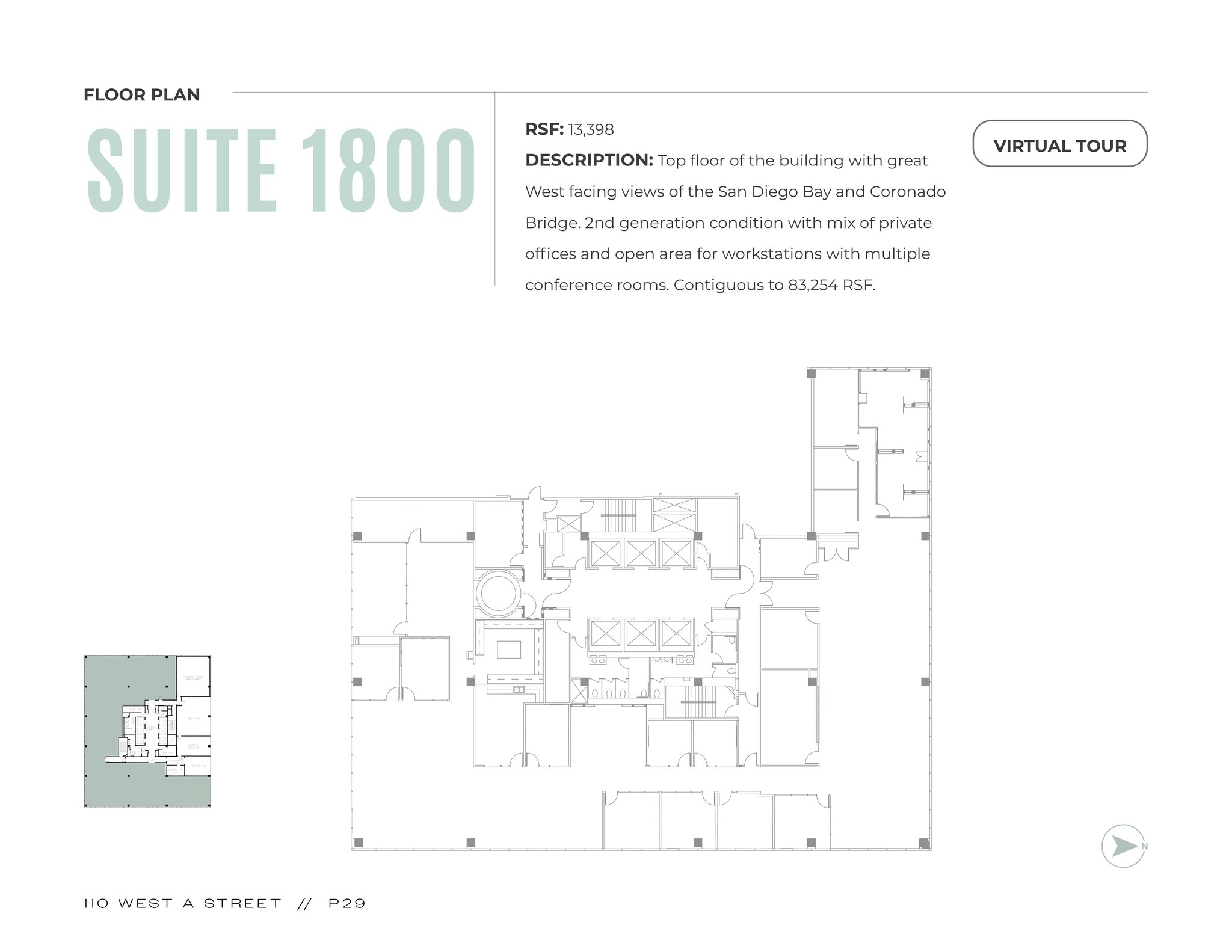 110 W A St, San Diego, CA to rent Floor Plan- Image 1 of 1