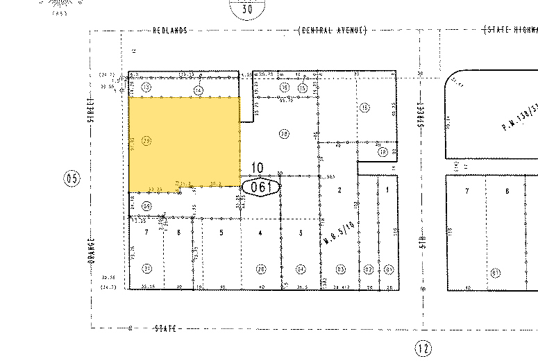 108 Orange St, Redlands, CA for rent - Plat Map - Image 3 of 3