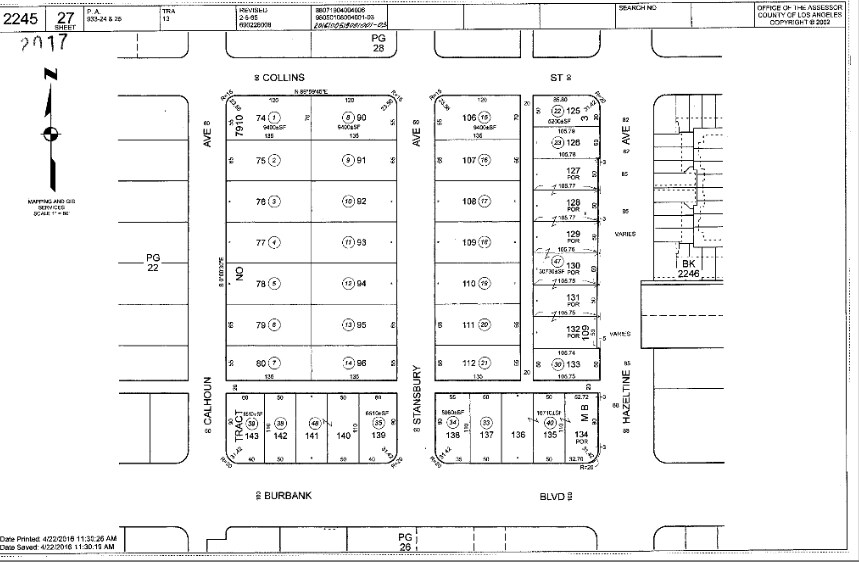 5655 Hazeltine Ave, Van Nuys, CA for sale - Plat Map - Image 2 of 21