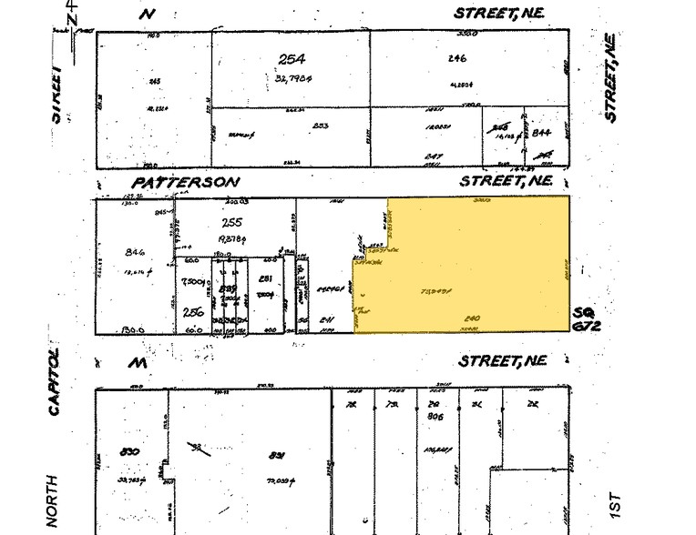 1200 1st St NE, Washington, DC for rent - Plat Map - Image 2 of 6