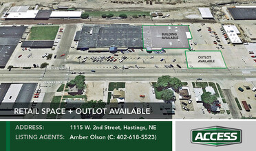 1115 W 2nd St, Hastings, NE for rent Aerial- Image 2 of 2