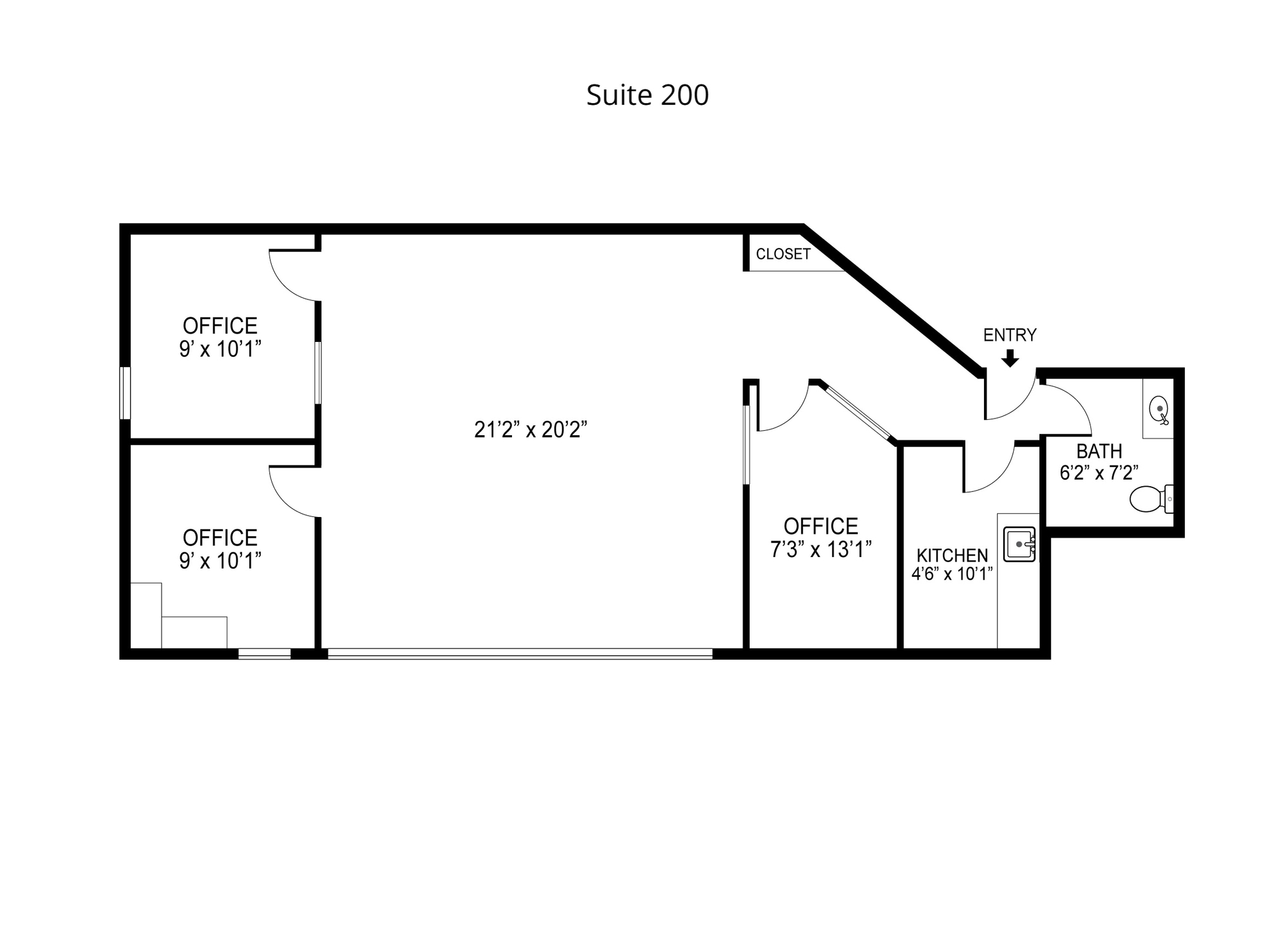 5353 E 2nd St, Long Beach, CA to rent Floor Plan- Image 1 of 11