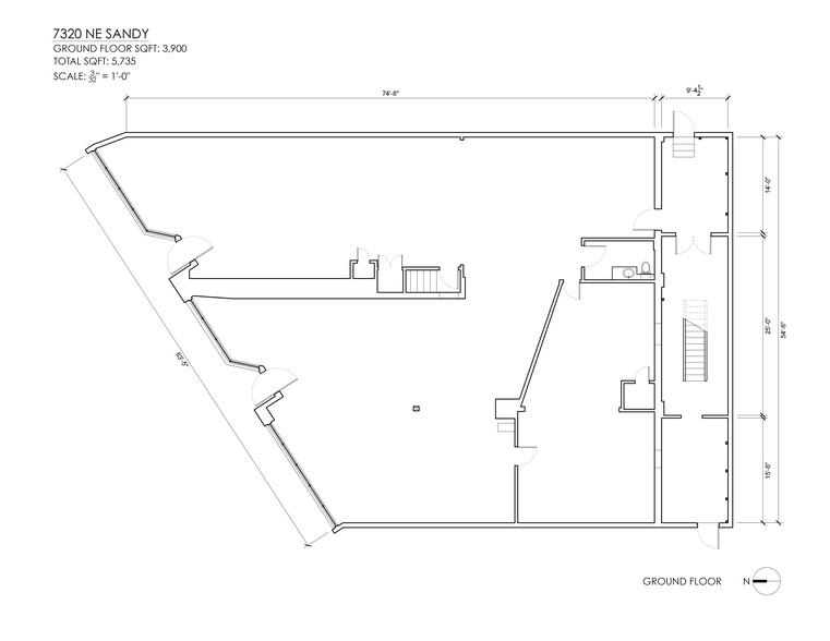 7314-7320 NE Sandy Blvd, Portland, OR for rent - Site Plan - Image 3 of 6