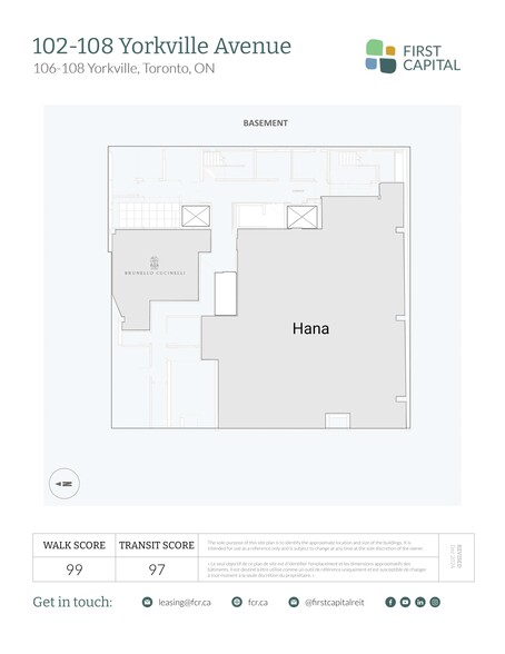 102-108 Yorkville Ave, Toronto, ON for rent - Site Plan - Image 3 of 3