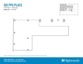 1 PPG Pl, Pittsburgh, PA for rent Site Plan- Image 1 of 1