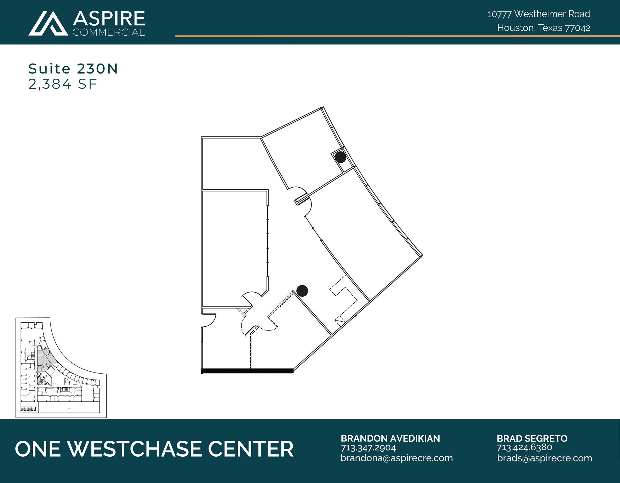 10777 Westheimer Rd, Houston, TX to rent Floor Plan- Image 1 of 2