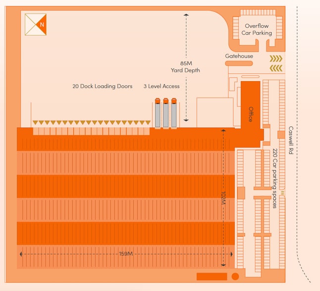 Caswell Rd, Northampton for sale - Site Plan - Image 1 of 1