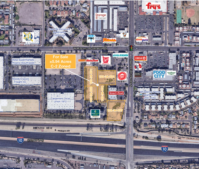 SW McDowell Rd & 43rd Ave, Phoenix, AZ for sale - Aerial - Image 1 of 1