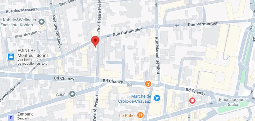 Retail in Montreuil for sale - Map - Image 2 of 3
