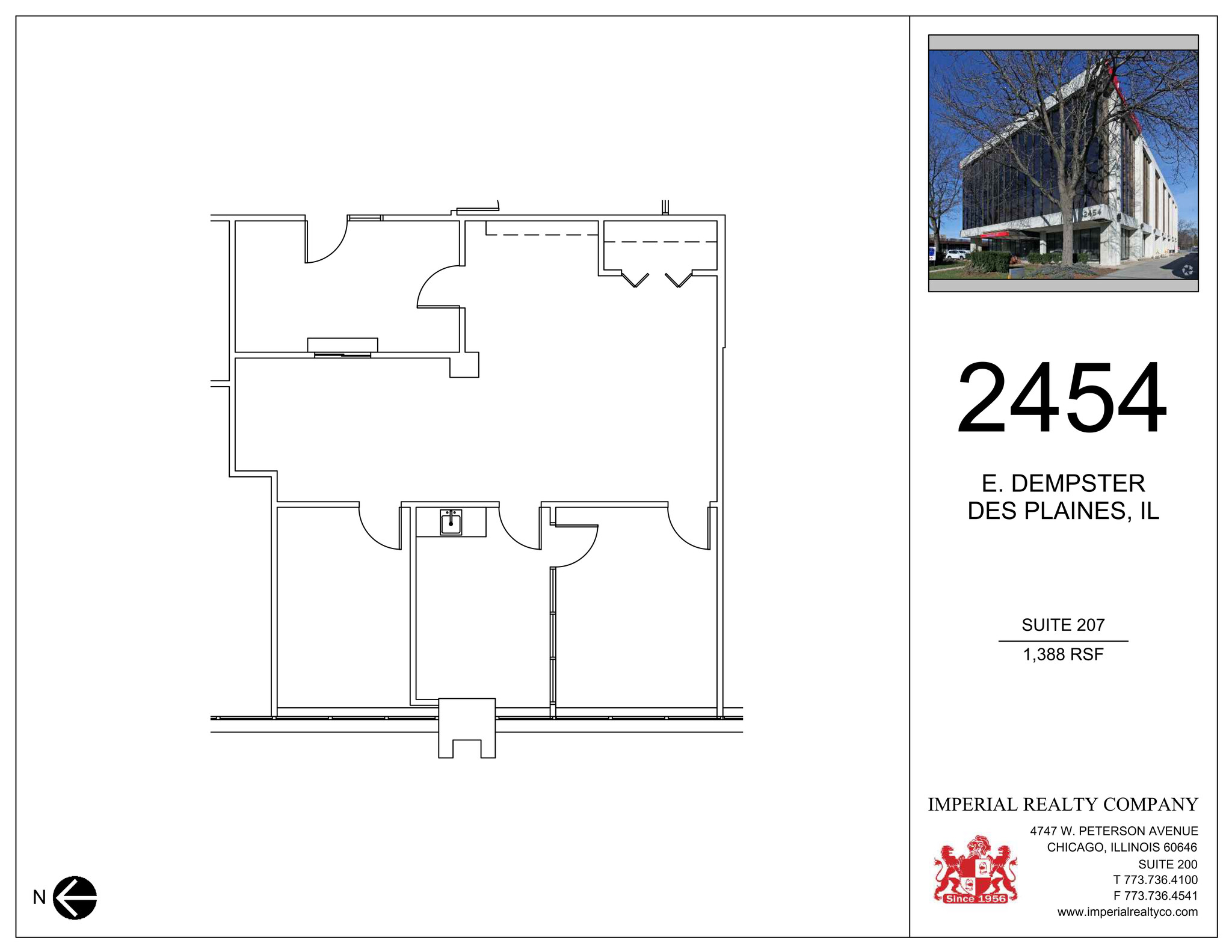 2454 E Dempster St, Des Plaines, IL for rent Site Plan- Image 1 of 1