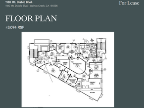 1180 Mt Diablo Blvd, Walnut Creek, CA for rent Floor Plan- Image 1 of 1