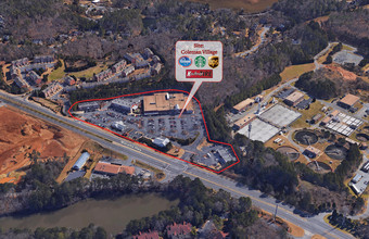 900 Marietta Hwy, Roswell, GA - aerial  map view