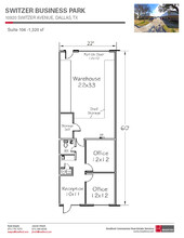 10930 Switzer Ave, Dallas, TX for rent Floor Plan- Image 1 of 1