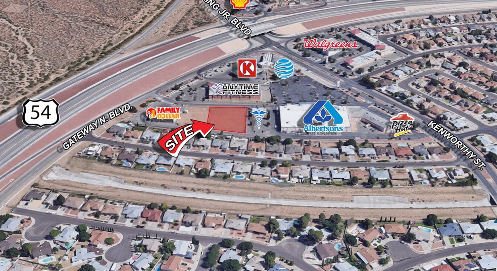 10630 Gateway Blvd, El Paso, TX for sale - Aerial - Image 1 of 2