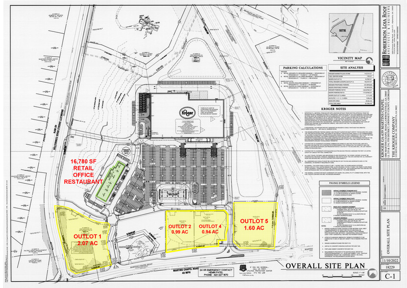 990 Martins Chapel Rd, Lawrenceville, GA for rent - Site Plan - Image 2 of 4