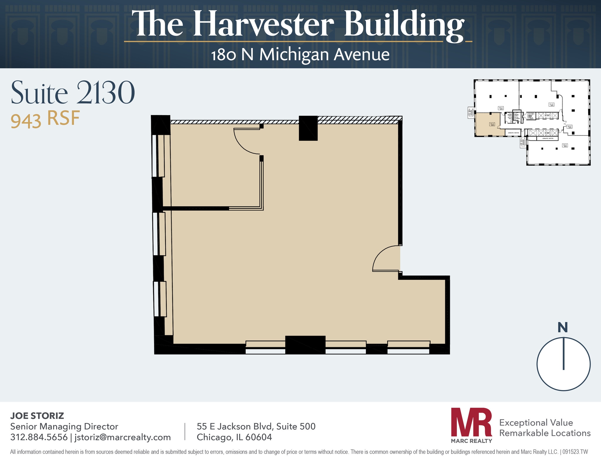 180 N Michigan Ave, Chicago, IL to rent Floor Plan- Image 1 of 4