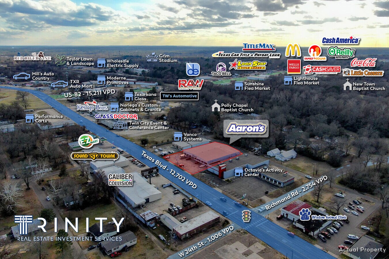 2305 Texas Blvd, Texarkana 75501 Low Price Point Absolute NNN Lease