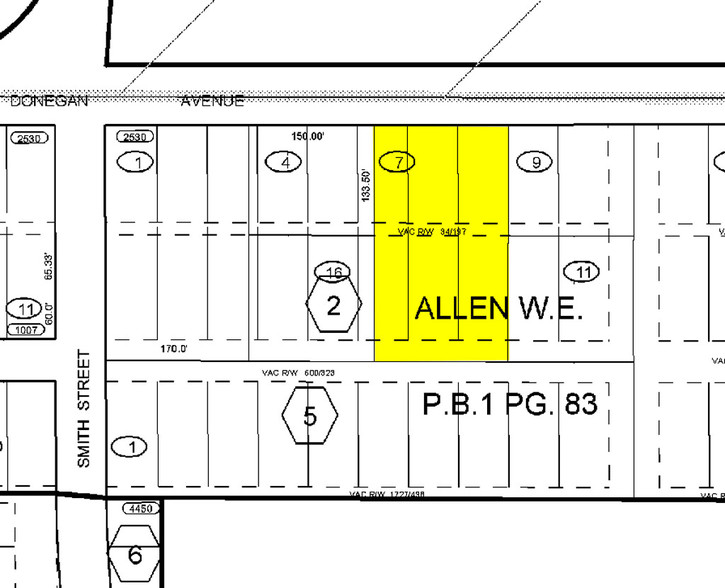 600 E Donegan Ave, Kissimmee, FL for sale - Plat Map - Image 2 of 8