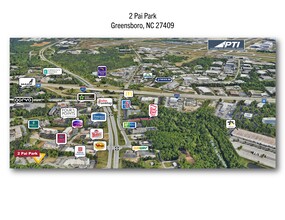 2 Pai Park, Greensboro, NC - aerial  map view