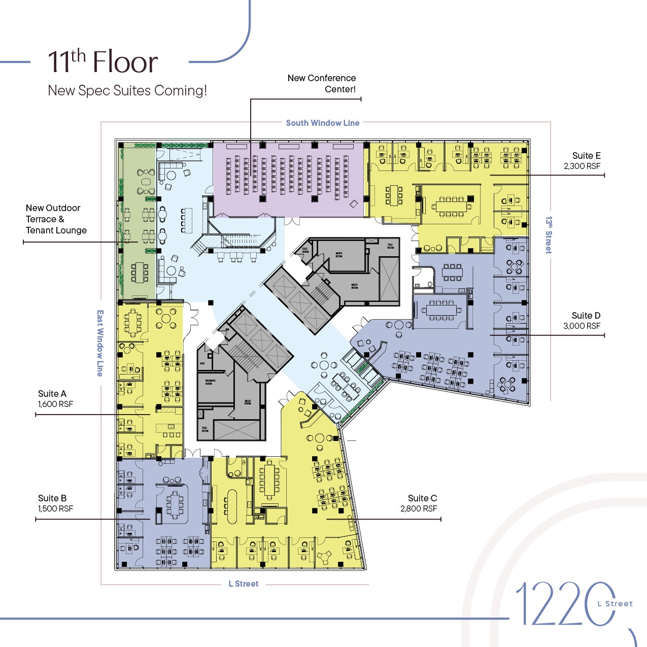 1220 L St NW, Washington, DC to rent Floor Plan- Image 1 of 1