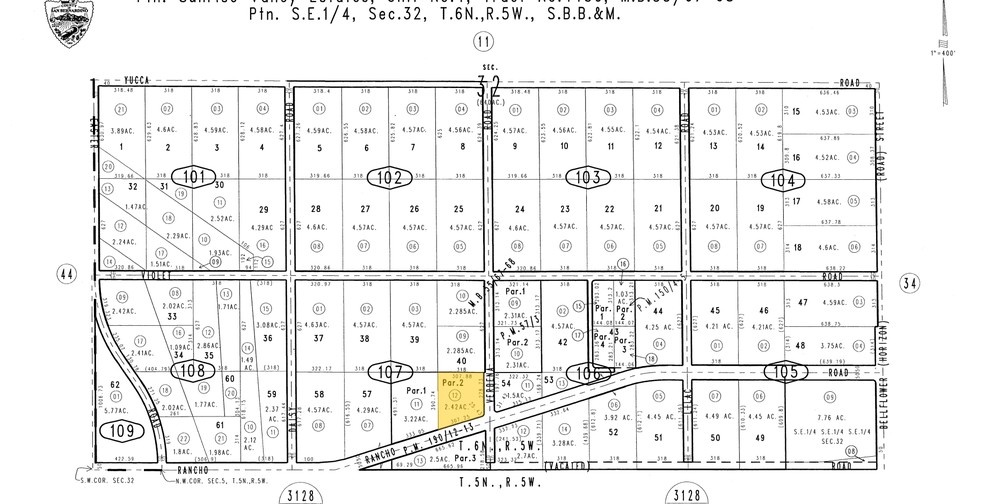 10875 Rancho Rd, Adelanto, CA for sale - Plat Map - Image 1 of 1