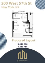 200 W 57th St, New York, NY for rent Floor Plan- Image 2 of 2