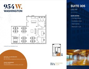 954 W Washington Blvd, Chicago, IL for rent Floor Plan- Image 2 of 9