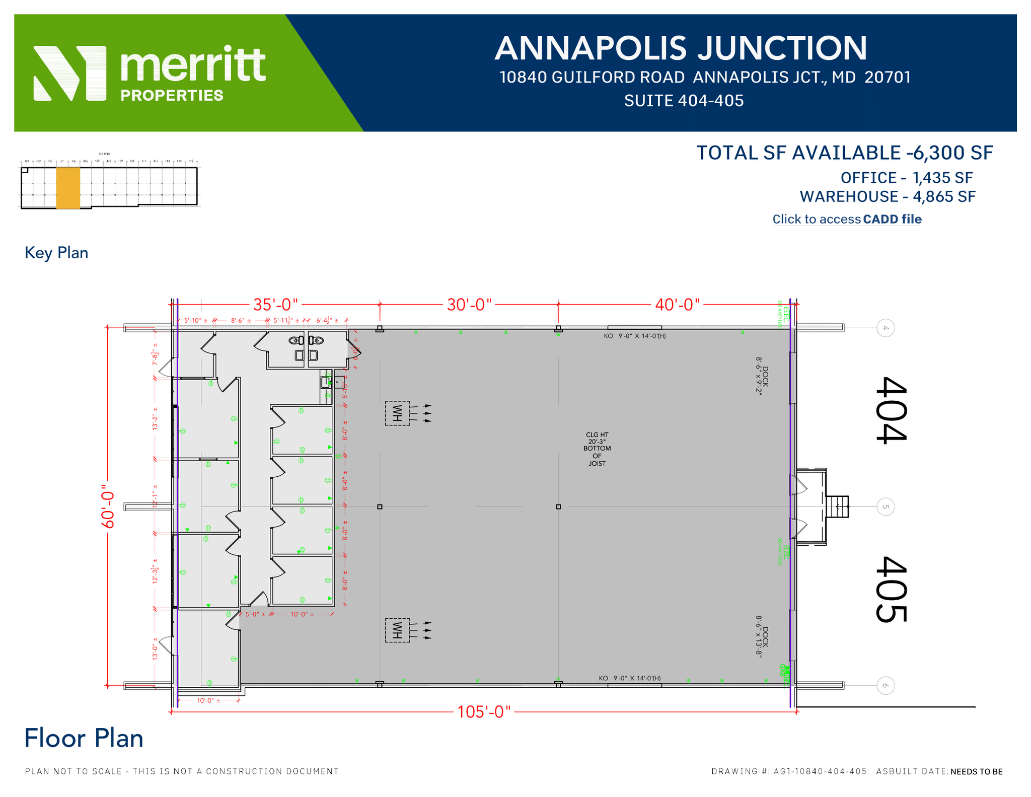 10840 Guilford Rd, Annapolis Junction, MD to rent Floor Plan- Image 1 of 1