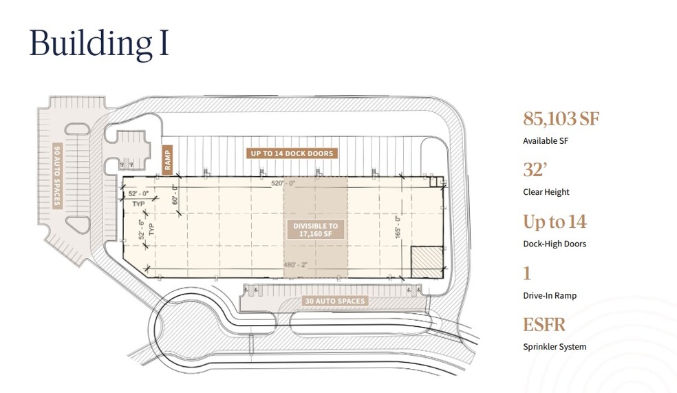 2080 Creekside Industrial Pky, Mebane, NC for rent - Floor Plan - Image 2 of 4