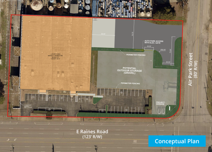 3926-3930 E Raines Rd, Memphis, TN for rent - Aerial - Image 2 of 7