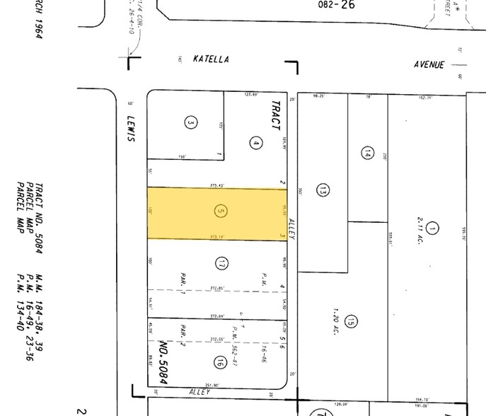 1822 S Lewis St, Anaheim, CA for sale - Plat Map - Image 3 of 3