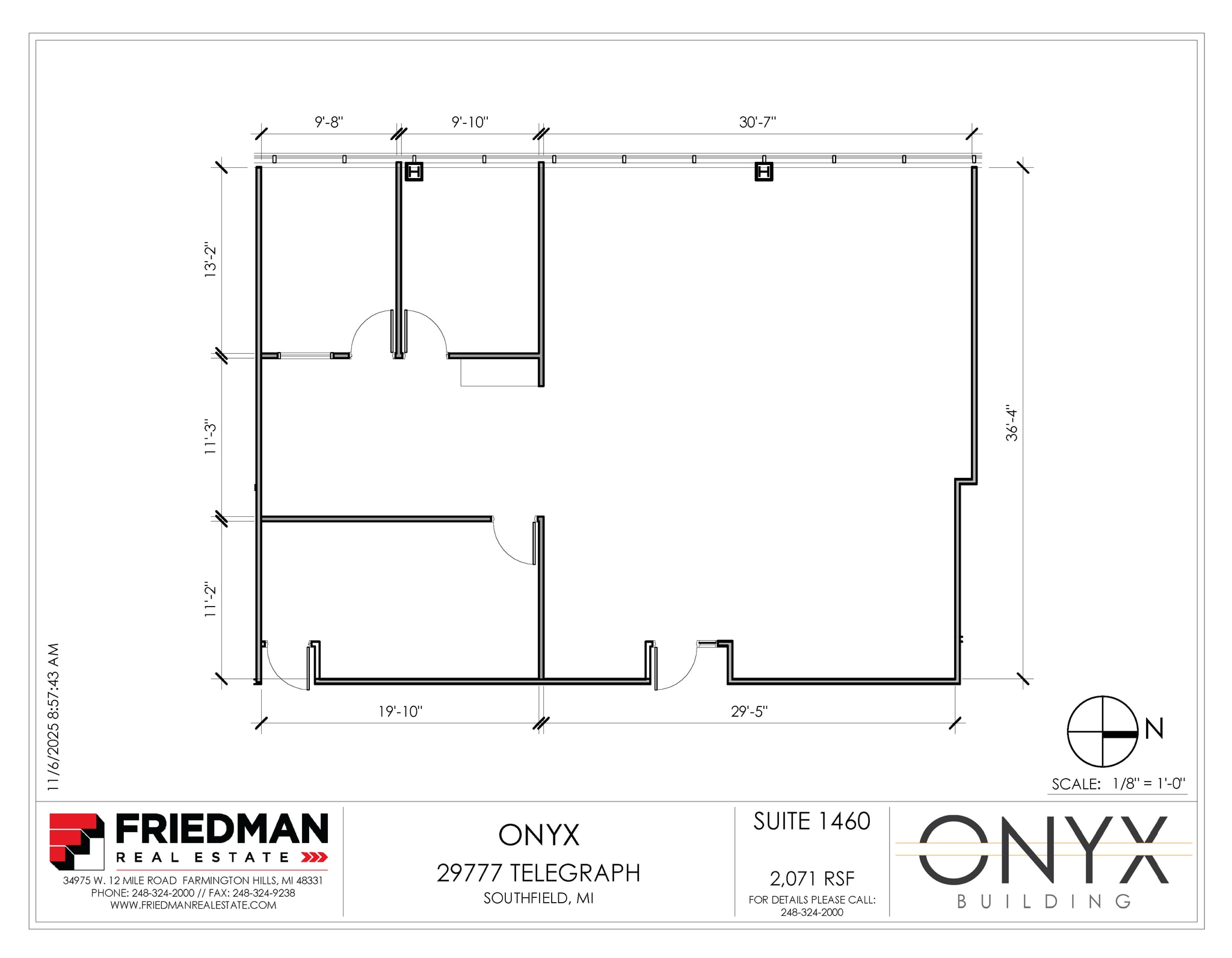 29777 Telegraph Rd, Southfield, MI to rent Floor Plan- Image 1 of 2