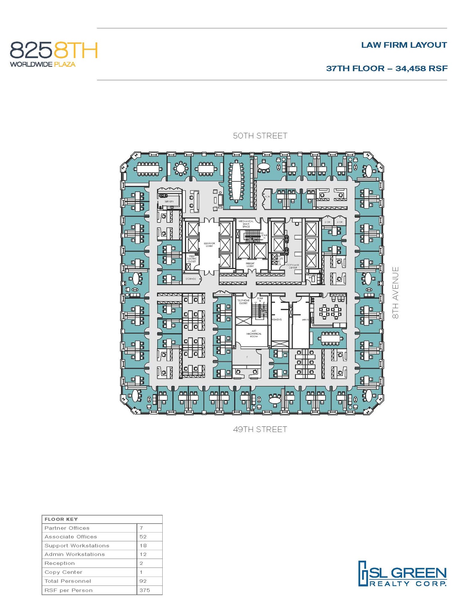 825 Eighth Ave, New York, NY for rent Floor Plan- Image 1 of 4