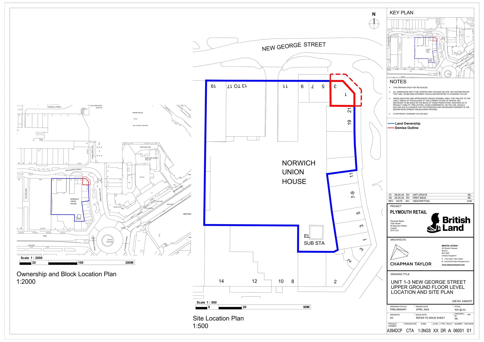1 Charles St, Plymouth to rent Site Plan- Image 1 of 2