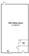 1249-1279 Alma Ct, San Jose, CA for rent Floor Plan- Image 1 of 1