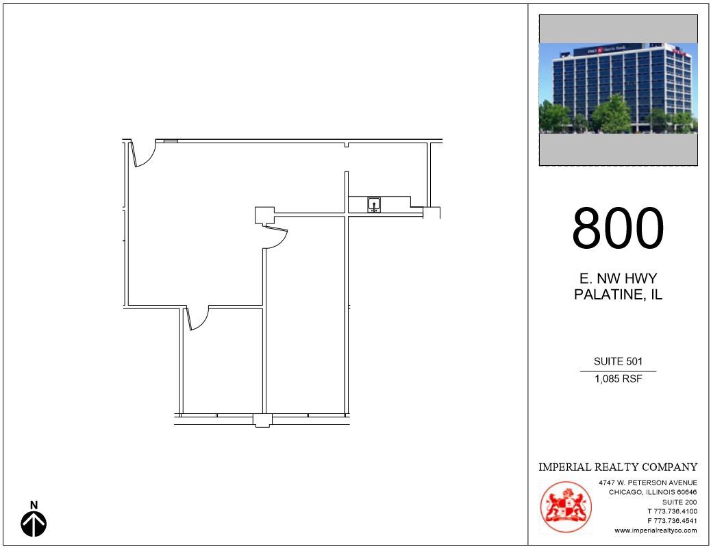 800 E Northwest Hwy, Palatine, IL to rent Floor Plan- Image 1 of 5