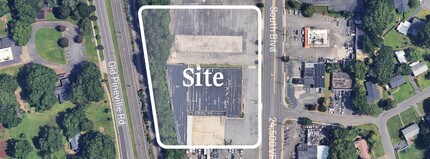 6700 South Blvd, Charlotte, NC - AERIAL  map view - Image1