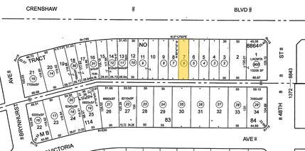 4703 Crenshaw Blvd, Los Angeles, CA for sale Plat Map- Image 1 of 1