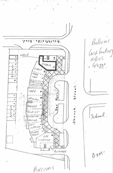 10 Church St, Doncaster to rent - Site Plan - Image 3 of 3