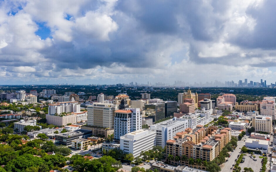 396 Alhambra Cir, Coral Gables, FL for rent - Aerial - Image 2 of 9