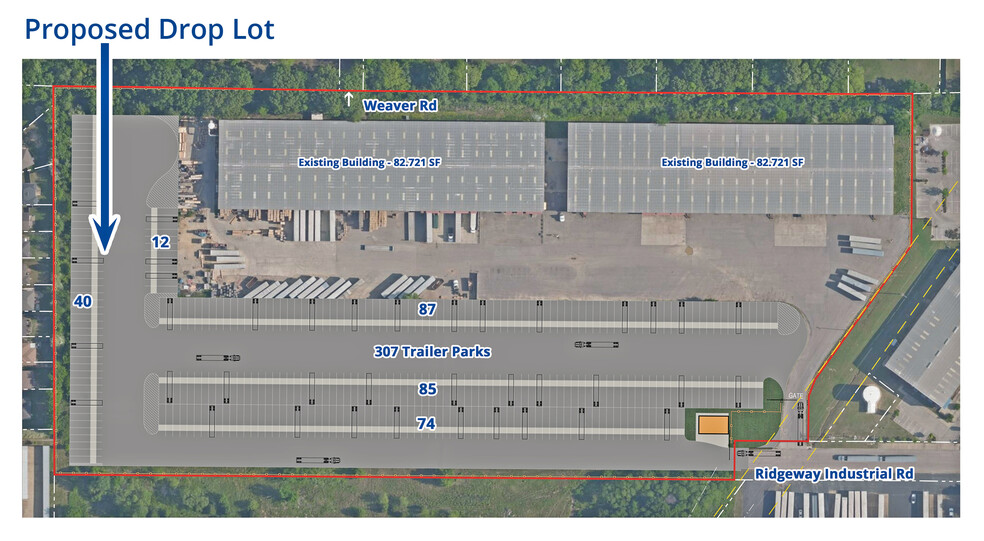 10665 Ridgeway Industrial Rd, Olive Branch, MS for rent - Site Plan - Image 2 of 3