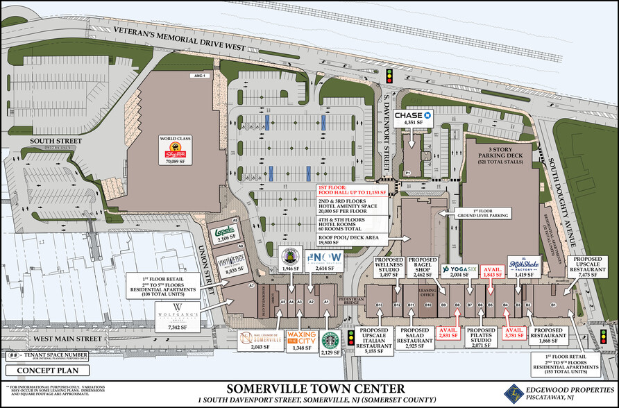 100 Veterans Memorial Dr W, Somerville, NJ for rent - Site Plan - Image 2 of 8