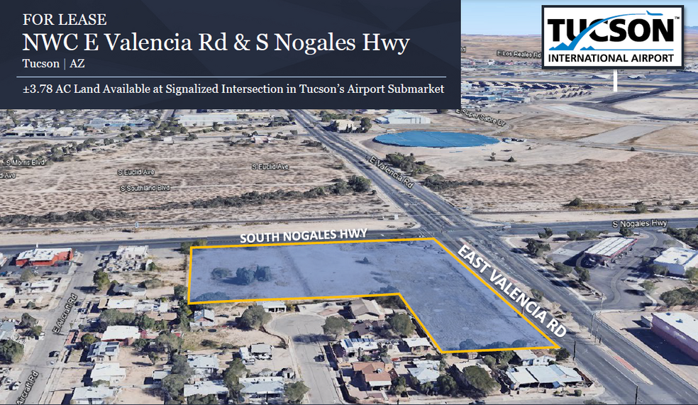 NW Nogales Hwy & Valencia Rd, Tucson, AZ for rent - Aerial - Image 1 of 6