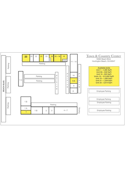 18582 Beach Blvd, Huntington Beach, CA for rent - Site Plan - Image 2 of 8