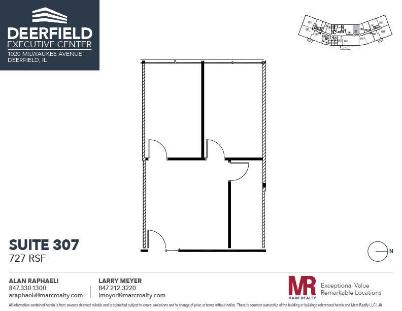 1020 Milwaukee Ave, Deerfield, IL to rent Floor Plan- Image 1 of 4