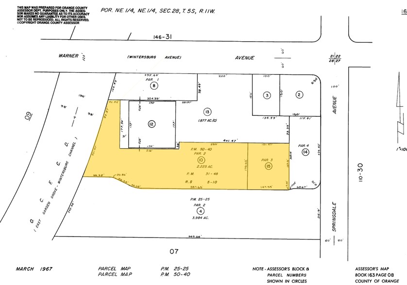 5902-5960 Warner Ave, Huntington Beach, CA for rent - Plat Map - Image 3 of 6