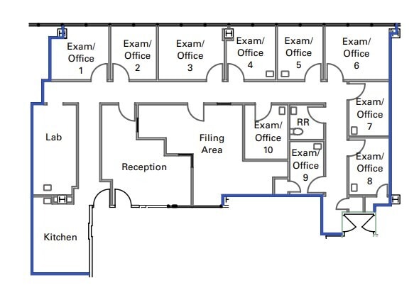 150 N Robertson Blvd, Beverly Hills, CA to rent Floor Plan- Image 1 of 1