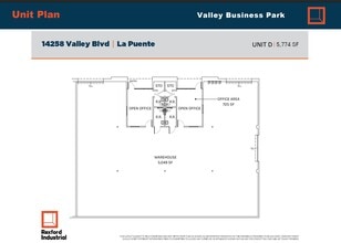14278 Valley Blvd, City Of Industry, CA to rent Floor Plan- Image 1 of 1